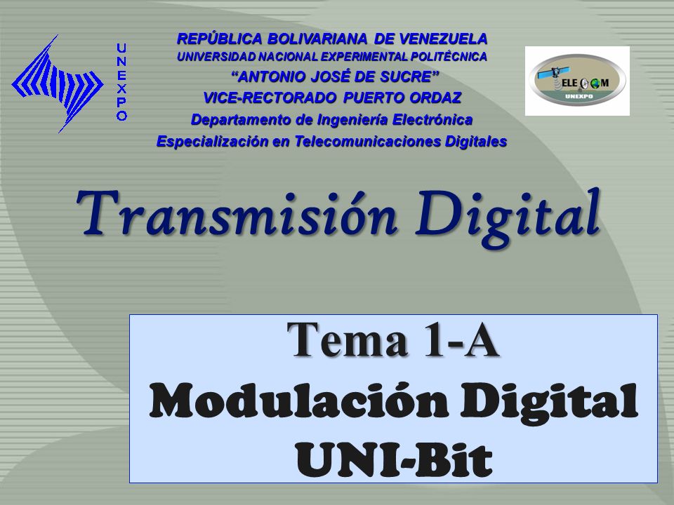 Tema 1-A Modulación Digital UNI-Bit