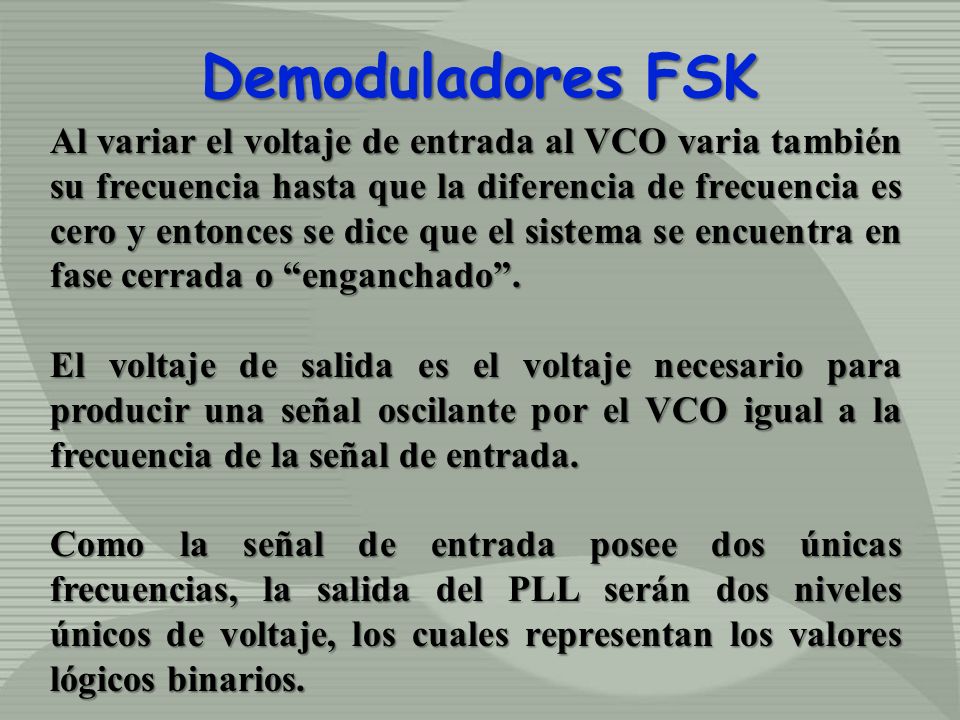 Demoduladores FSK