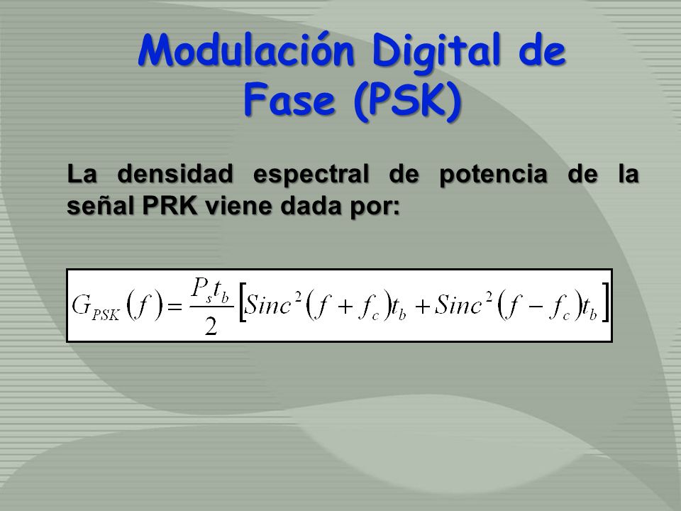 Modulación Digital de Fase (PSK)