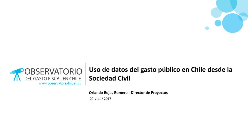 Uso de datos del gasto público en Chile desde la Sociedad Civil