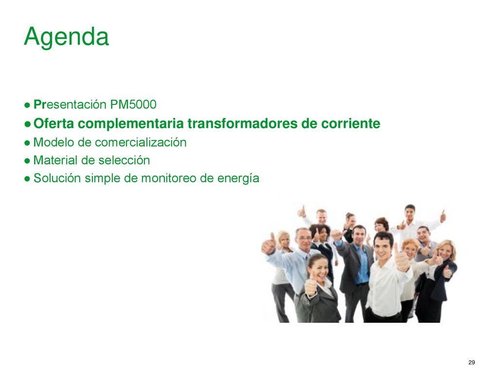 Agenda Oferta complementaria transformadores de corriente