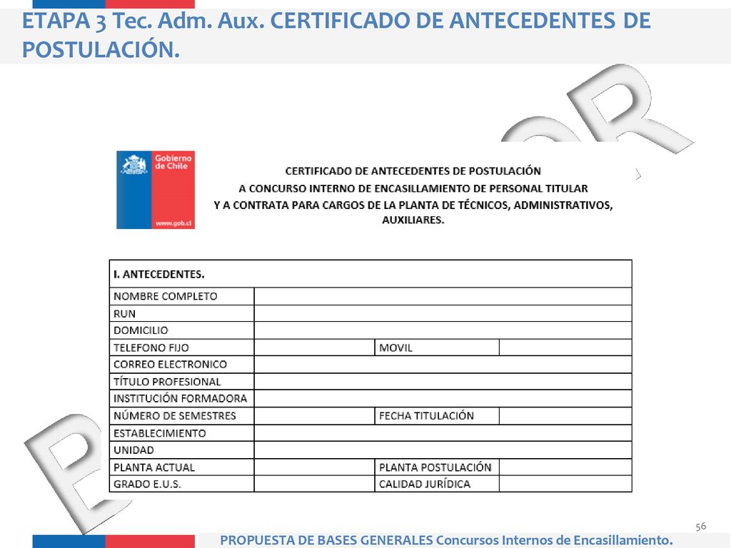 ETAPA 3 Tec. Adm. Aux. CERTIFICADO DE ANTECEDENTES DE POSTULACIÓN.