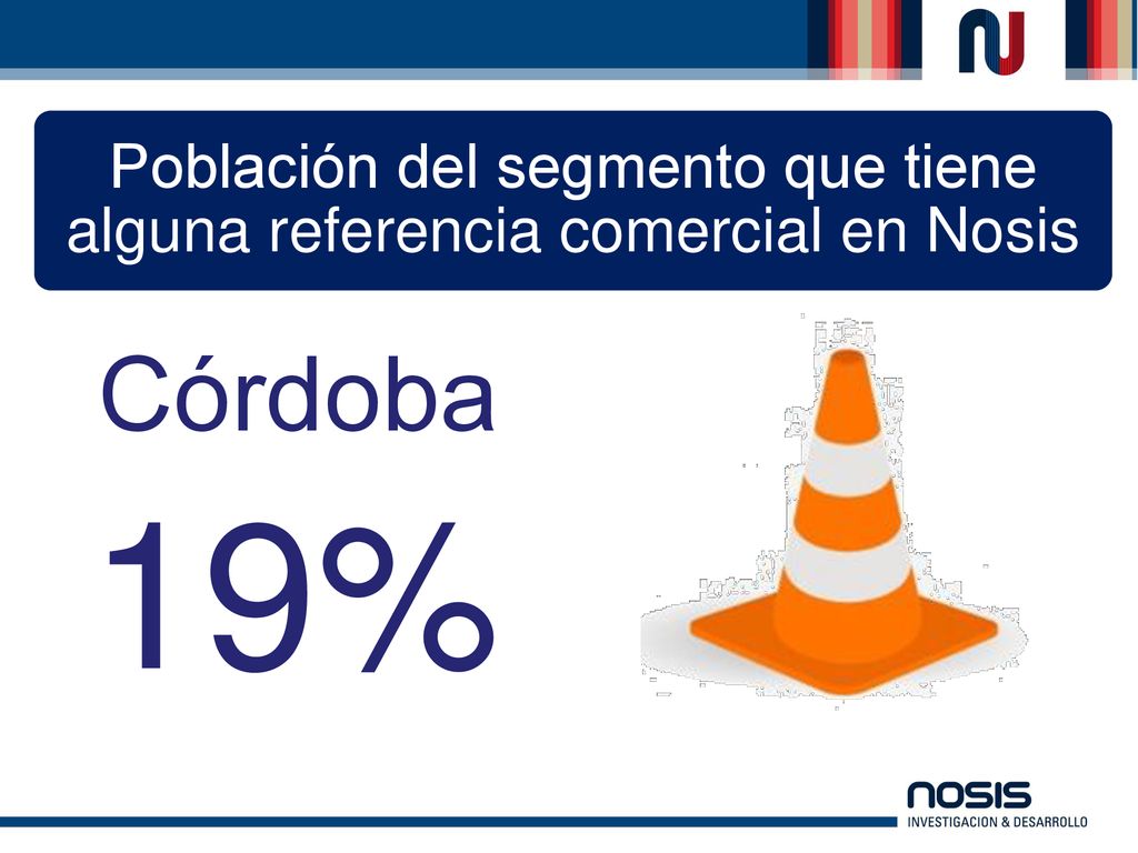 Población del segmento que tiene alguna referencia comercial en Nosis