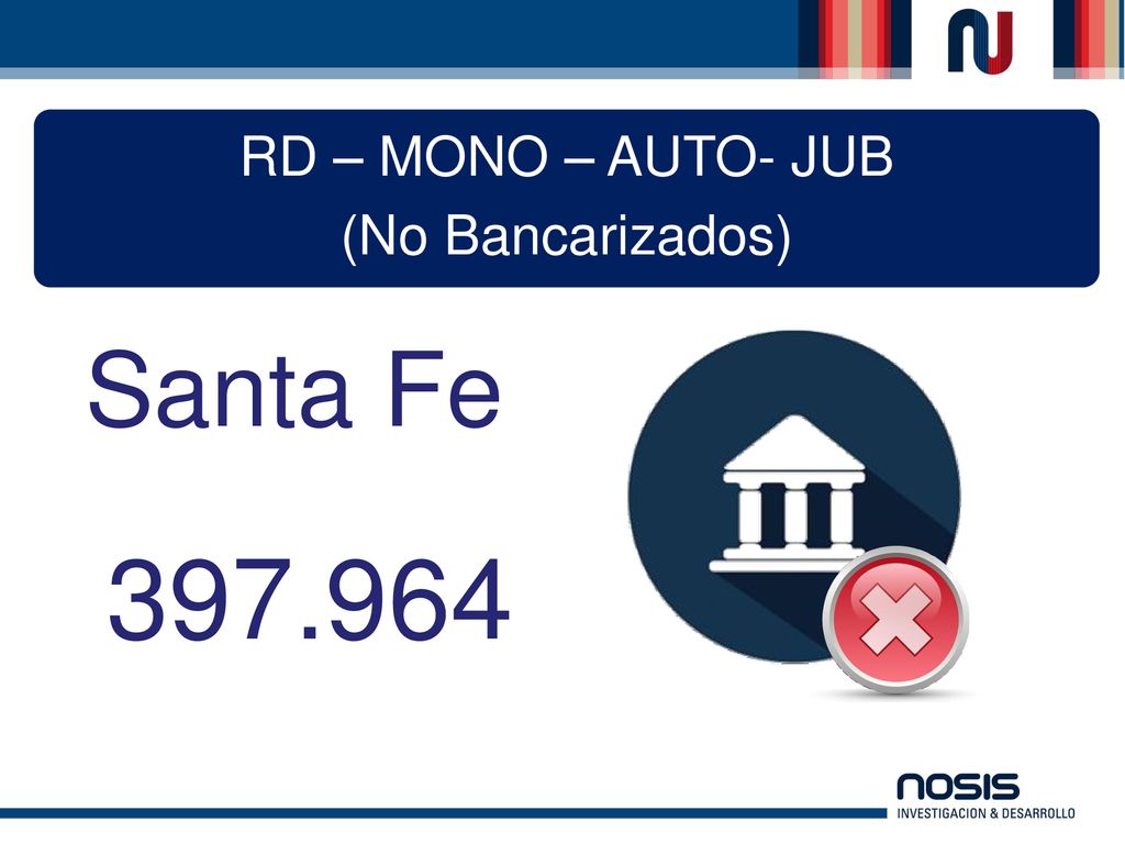 RD – MONO – AUTO- JUB (No Bancarizados) Santa Fe