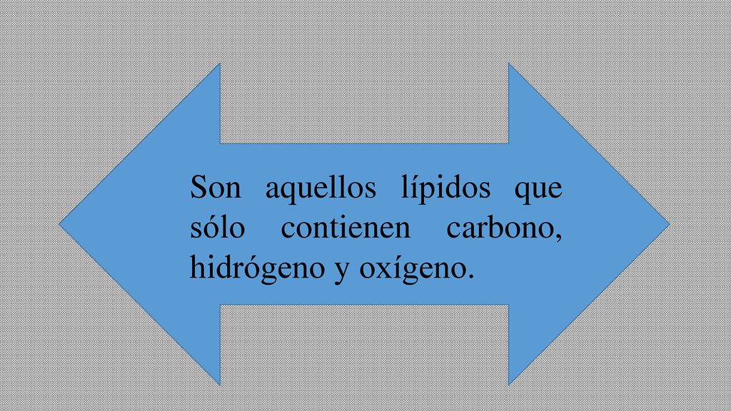 Son aquellos lípidos que sólo contienen carbono, hidrógeno y oxígeno.
