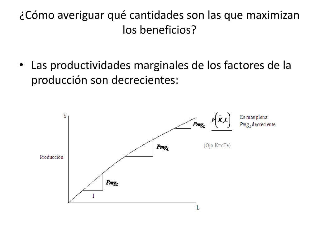 ¿Cómo averiguar qué cantidades son las que maximizan los beneficios