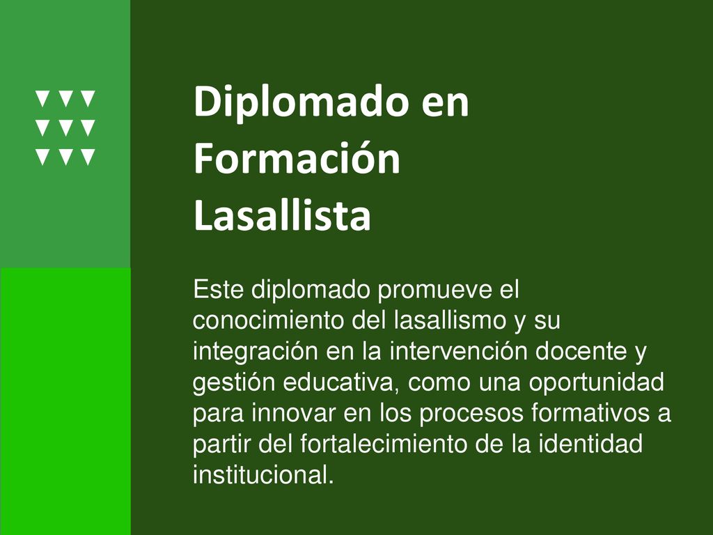 Diplomado en Formación Lasallista