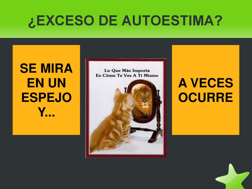 ¿EXCESO DE AUTOESTIMA SE MIRA EN UN ESPEJO Y... A VECES OCURRE