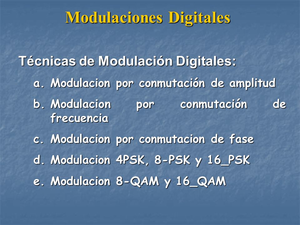 Modulaciones Digitales