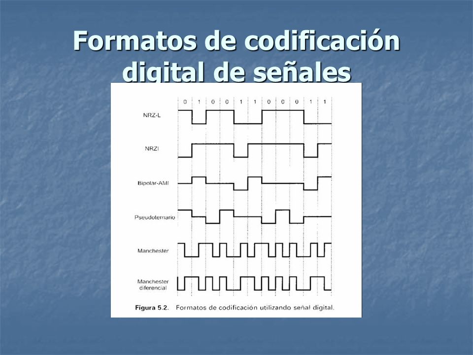 Formatos de codificación digital de señales