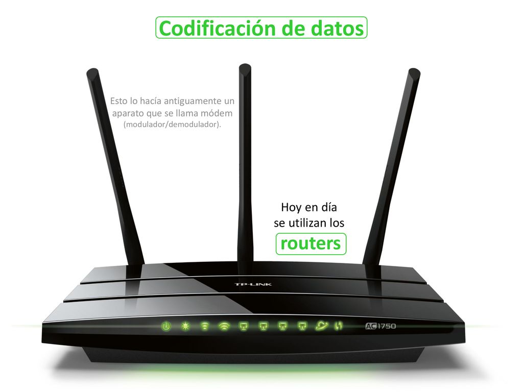 Codificación de datos routers Hoy en día se utilizan los