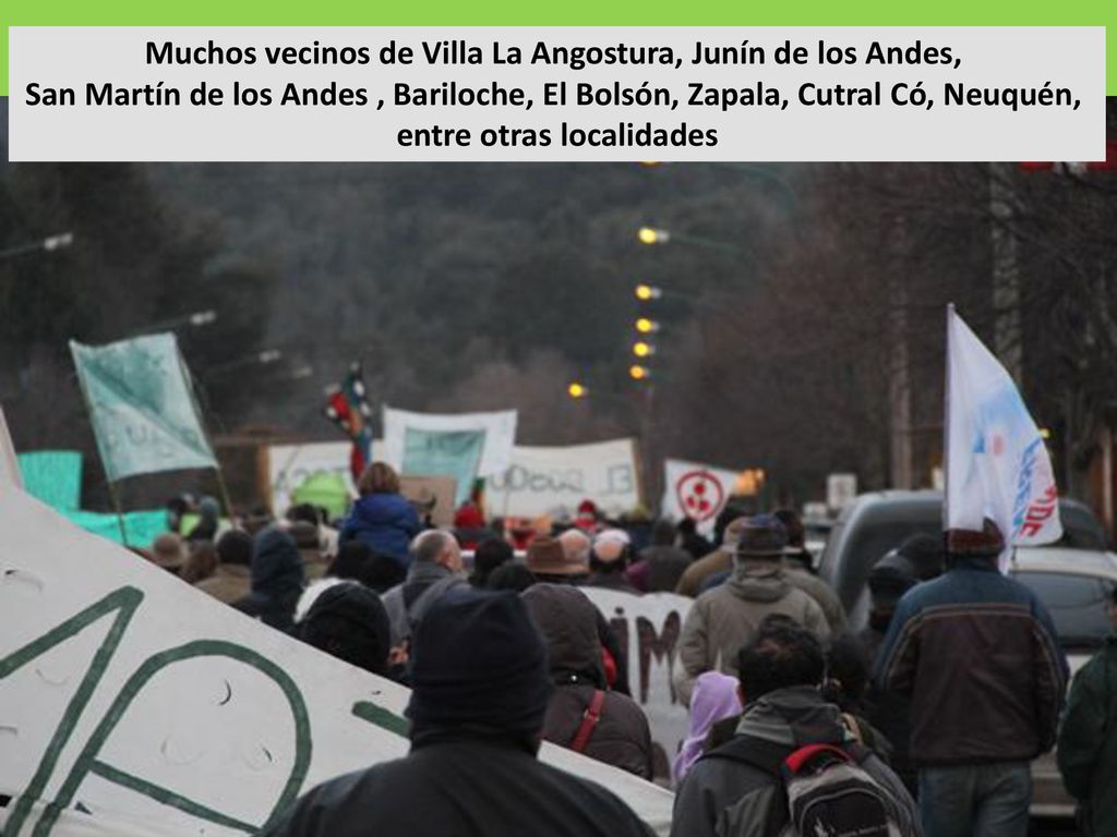 Muchos vecinos de Villa La Angostura, Junín de los Andes,