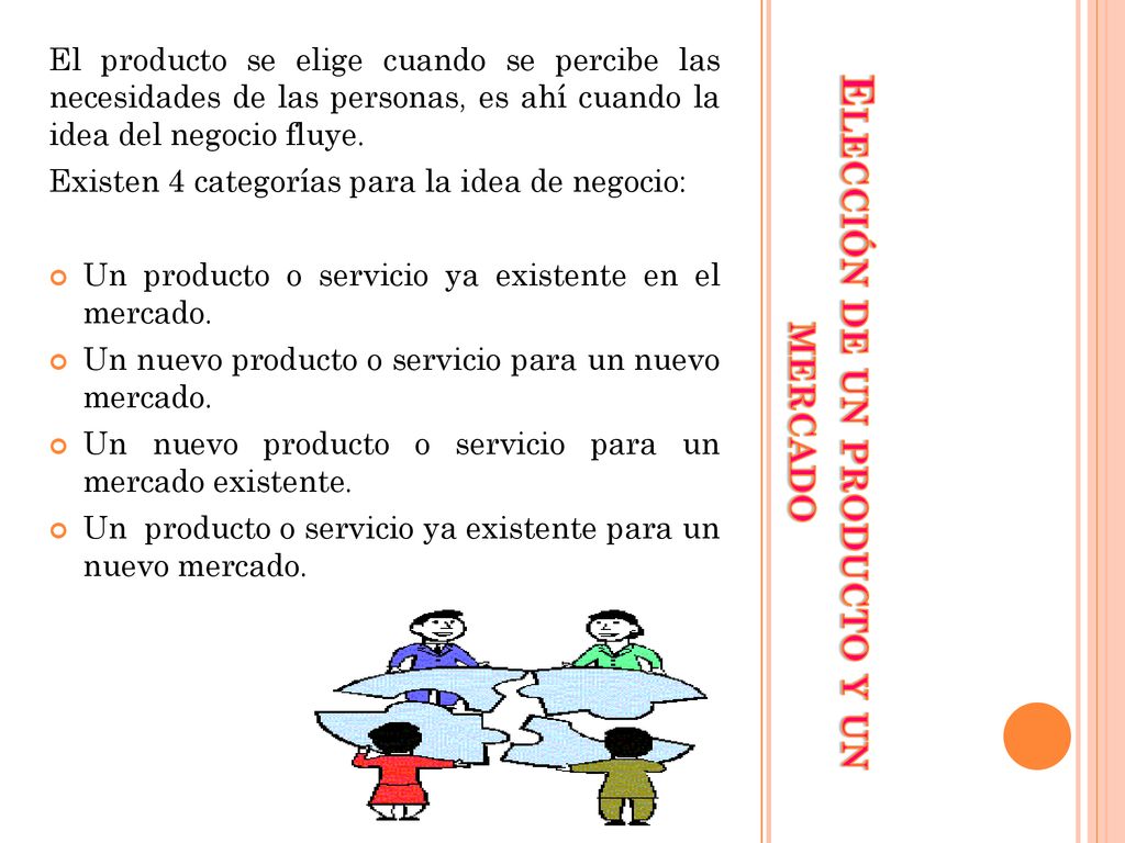 Elección de un producto y un mercado