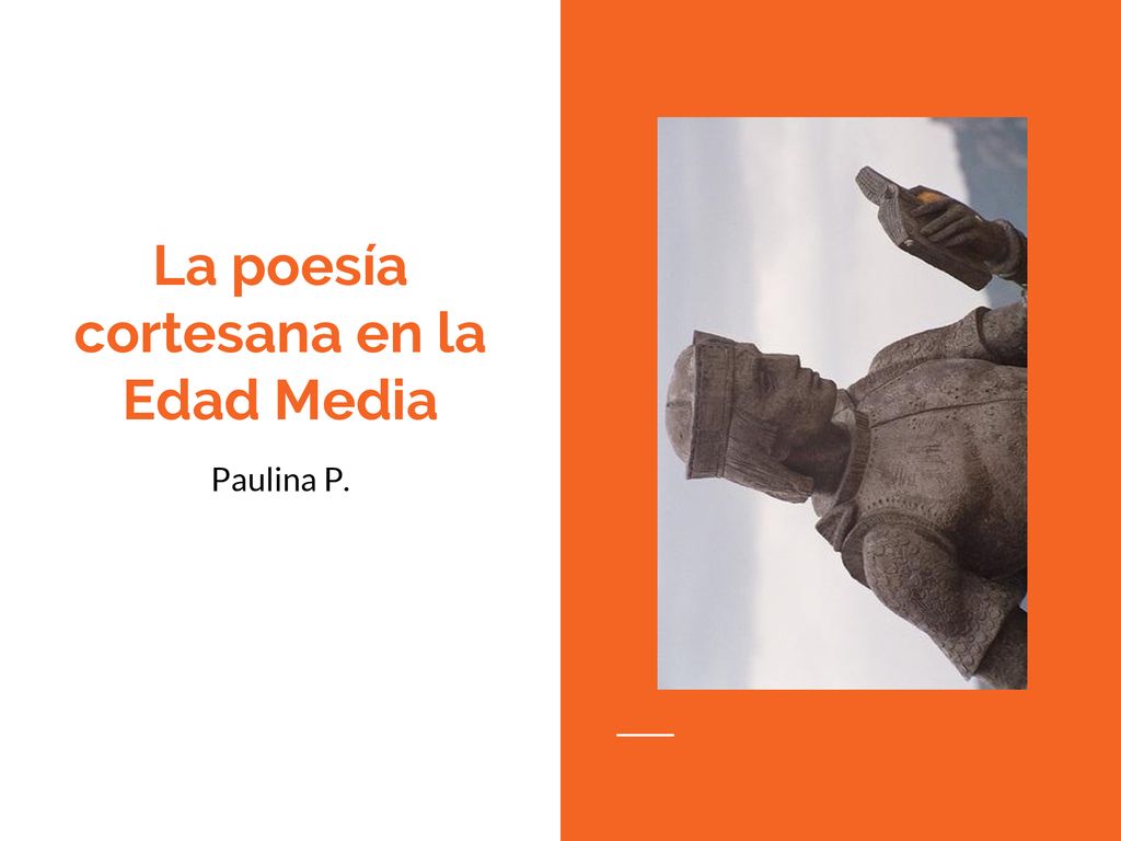 La poesía cortesana en la Edad Media