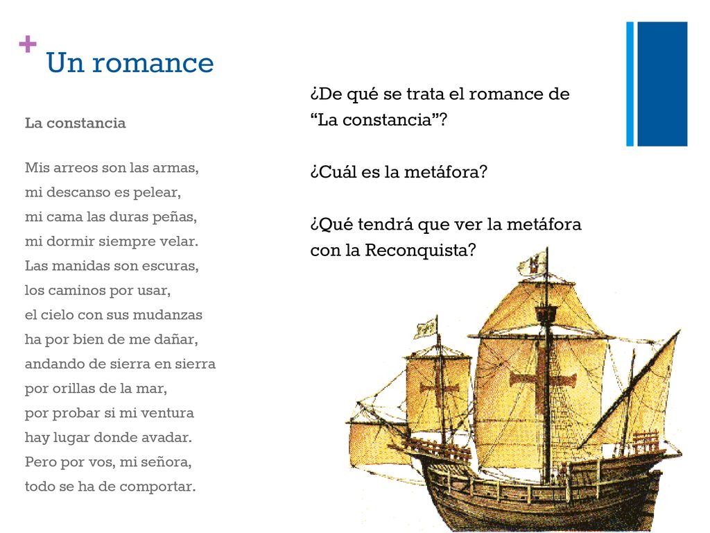 Un romance ¿De qué se trata el romance de La constancia