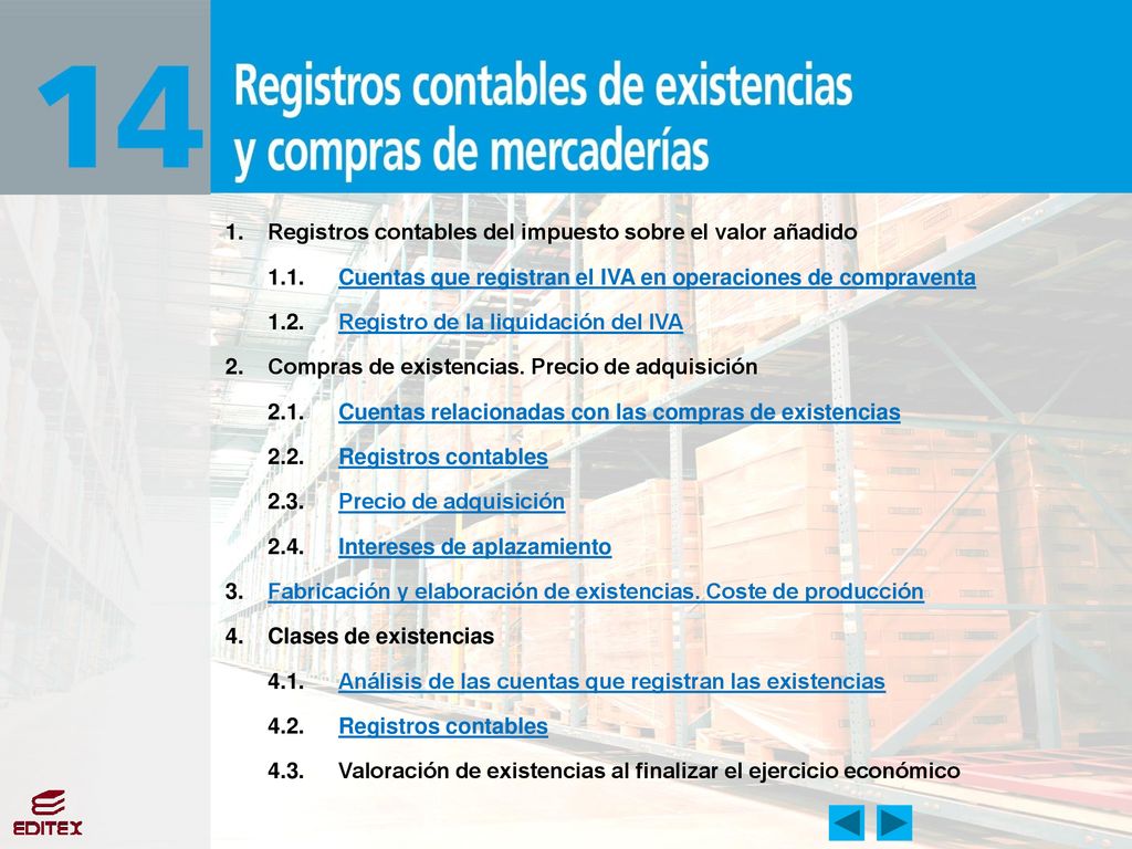 1. Registros contables del impuesto sobre el valor añadido