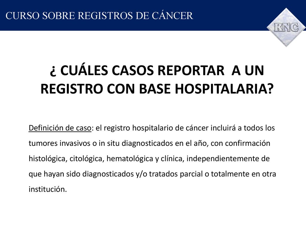 ¿ CUÁLES CASOS REPORTAR A UN REGISTRO CON BASE HOSPITALARIA