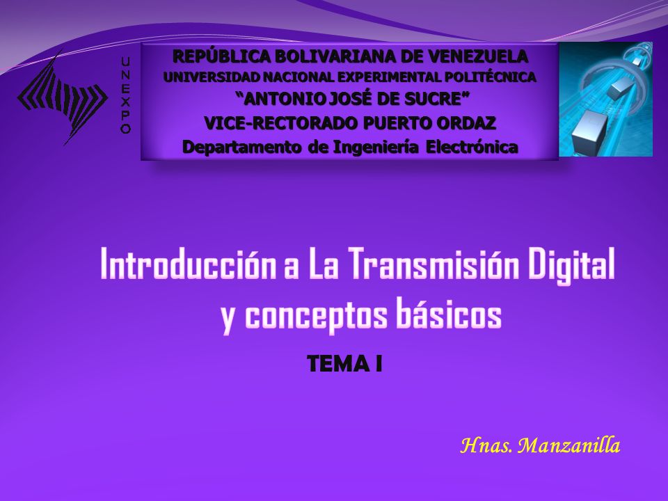 Introducción a La Transmisión Digital y conceptos básicos