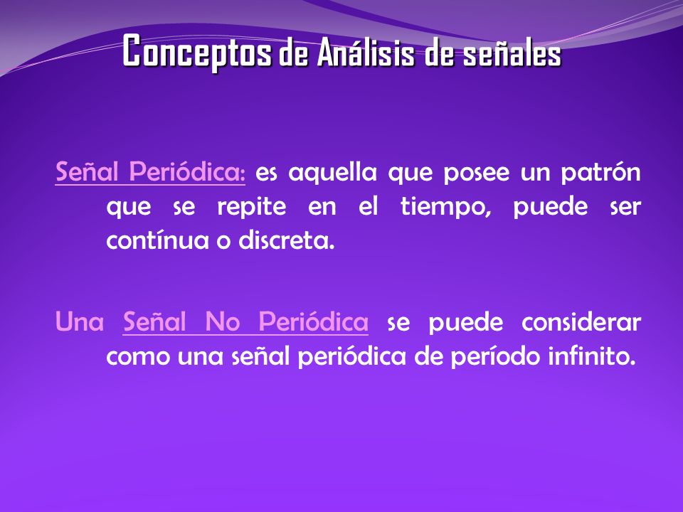 Conceptos de Análisis de señales