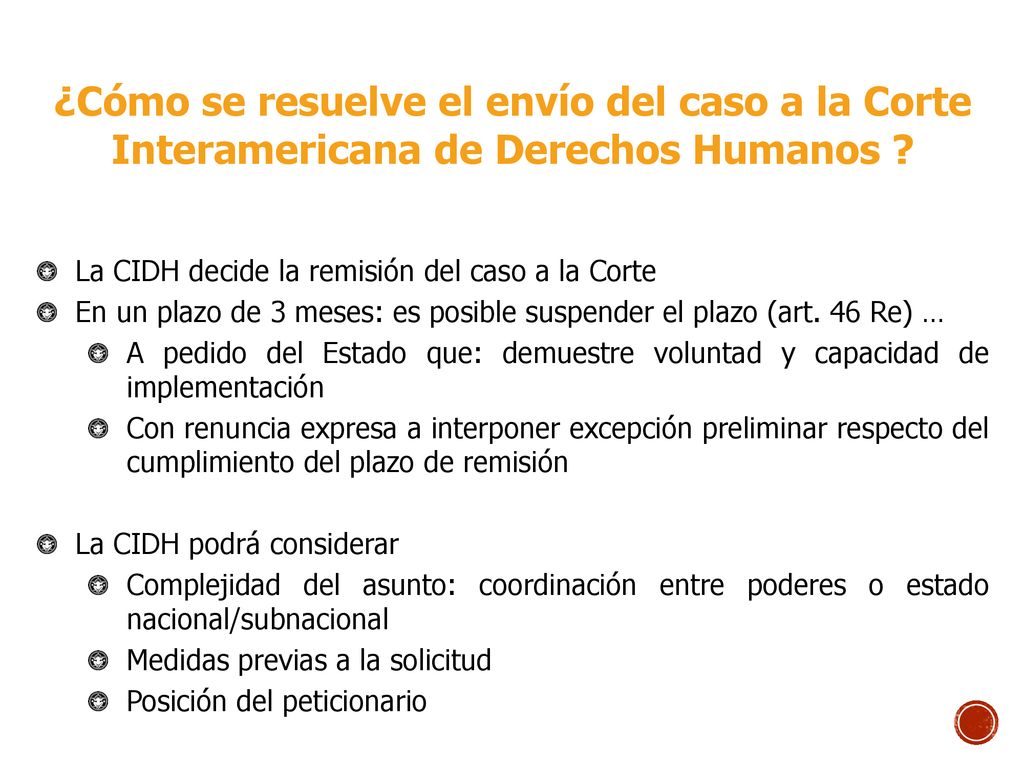 ¿Cómo se resuelve el envío del caso a la Corte Interamericana de Derechos Humanos