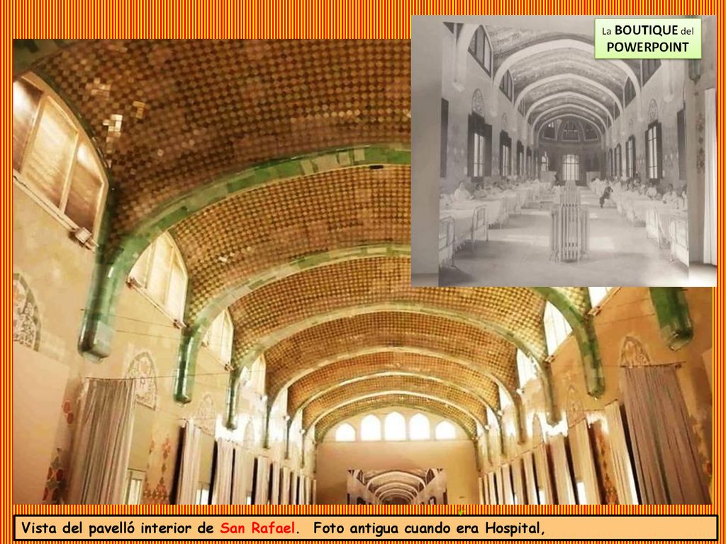 Sala de un pabellón de cirugía poco después de la inauguración del hospital