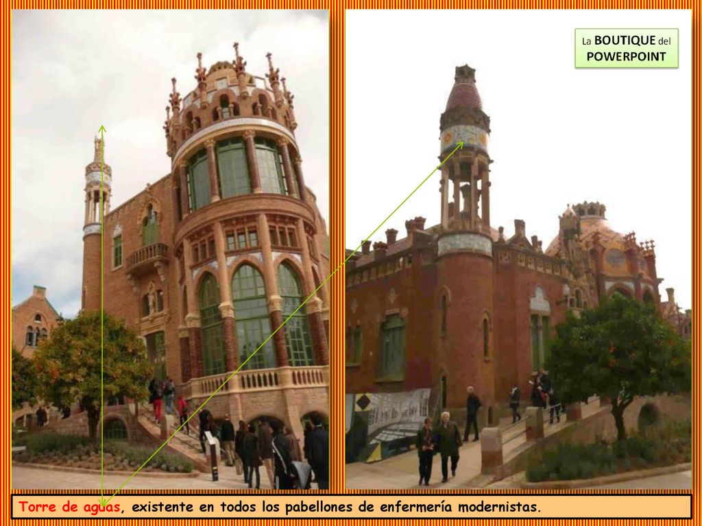 Torre de aguas, existente en todos los pabellones de enfermería modernistas.