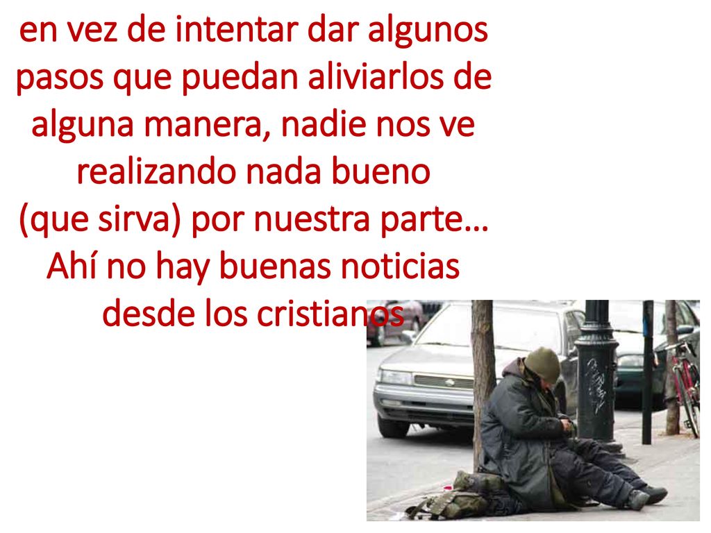 (que sirva) por nuestra parte… Ahí no hay buenas noticias