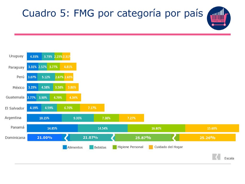 Cuadro 5: FMG por categoría por país
