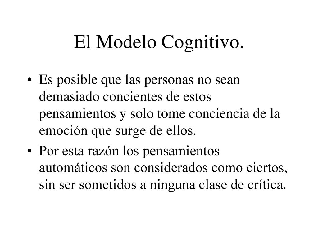 Introducción y Conceptualización Cognitiva. - ppt descargar