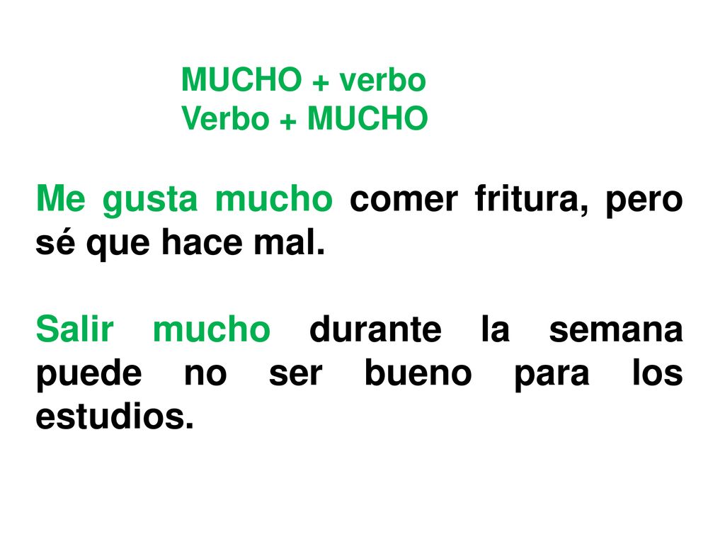 Me gusta mucho comer fritura, pero sé que hace mal.