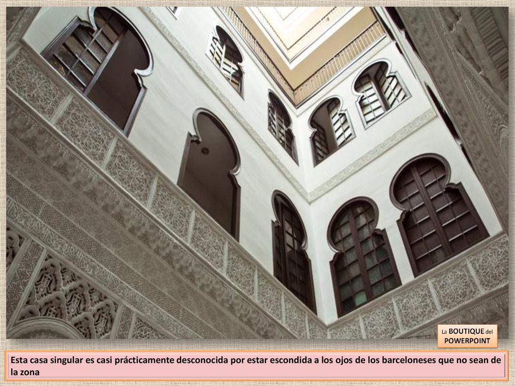 Esta casa singular es casi prácticamente desconocida por estar escondida a los ojos de los barceloneses que no sean de la zona