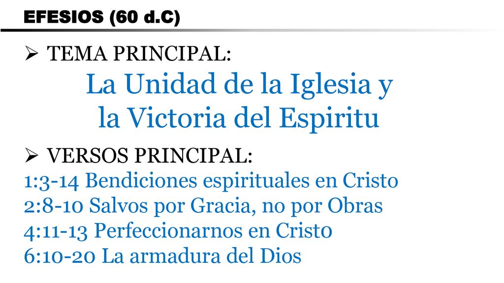 La Unidad de la Iglesia y la Victoria del Espiritu