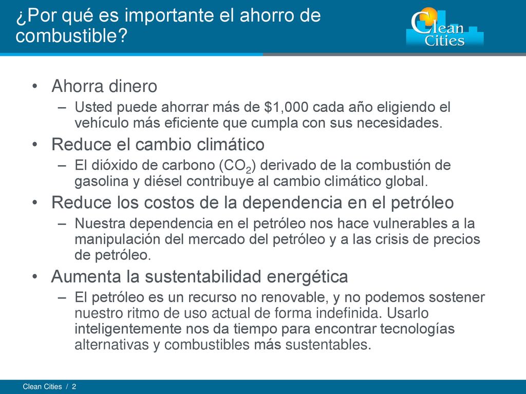 ¿Por qué es importante el ahorro de combustible