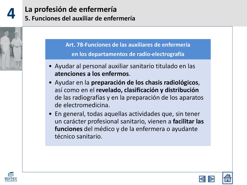 La profesión de enfermería 5. Funciones del auxiliar de enfermería