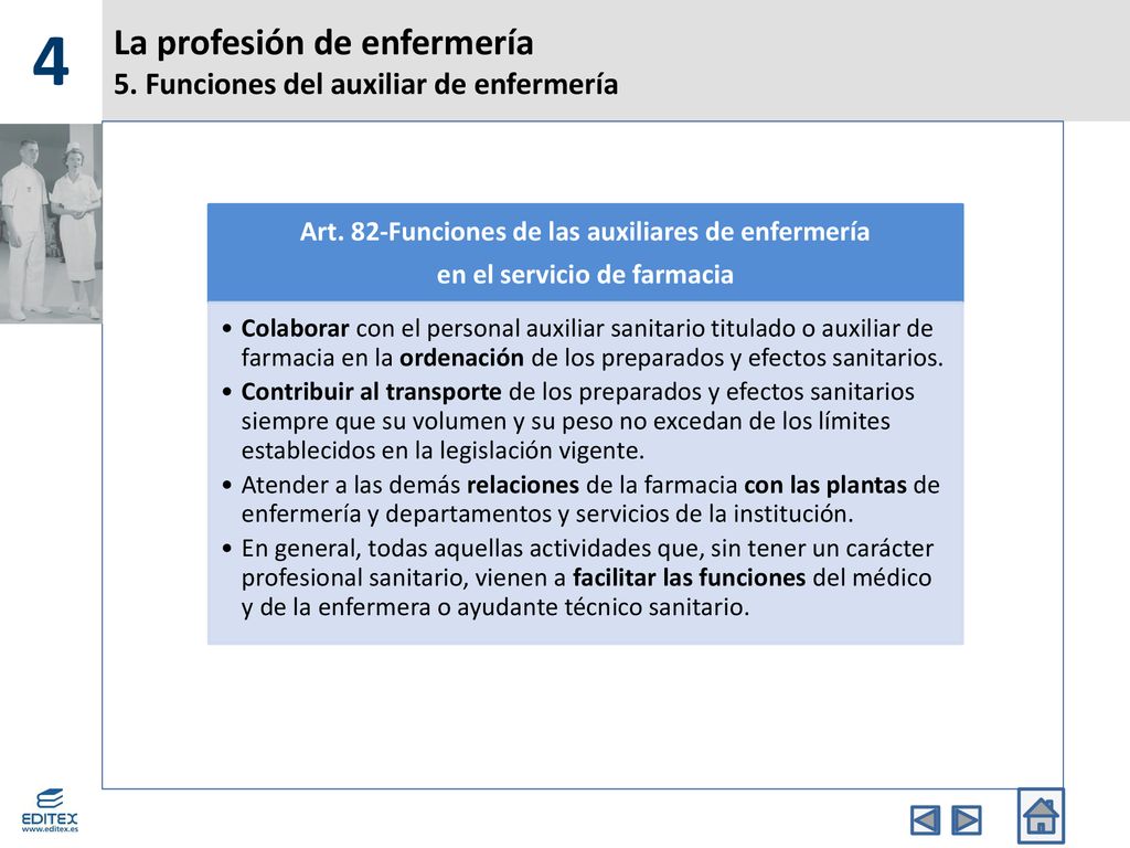 La profesión de enfermería 5. Funciones del auxiliar de enfermería