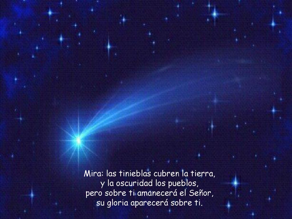 Mira: las tinieblas cubren la tierra, y la oscuridad los pueblos,