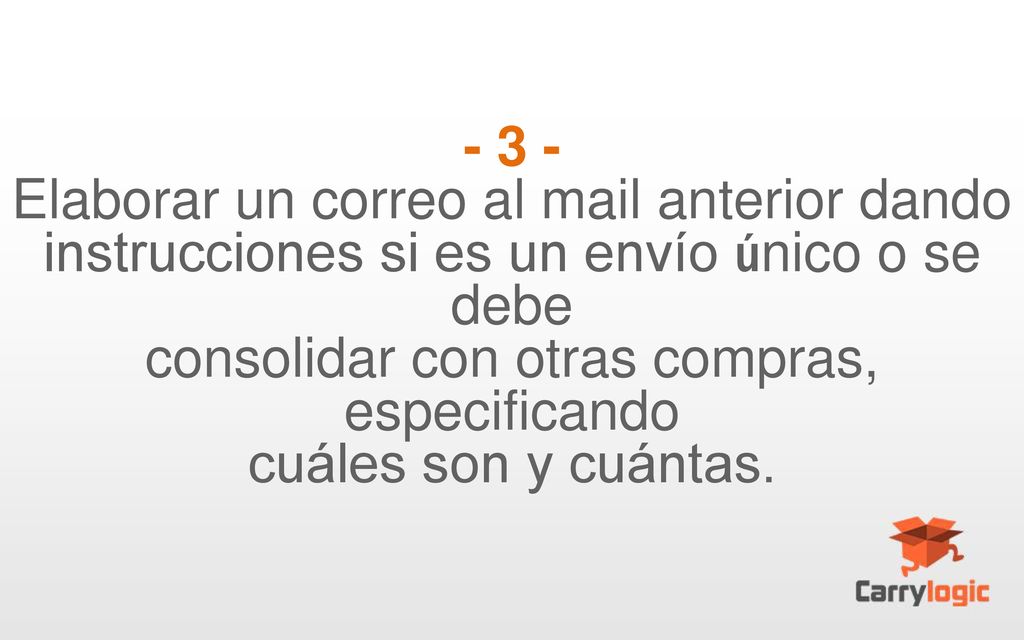Elaborar un correo al mail anterior dando