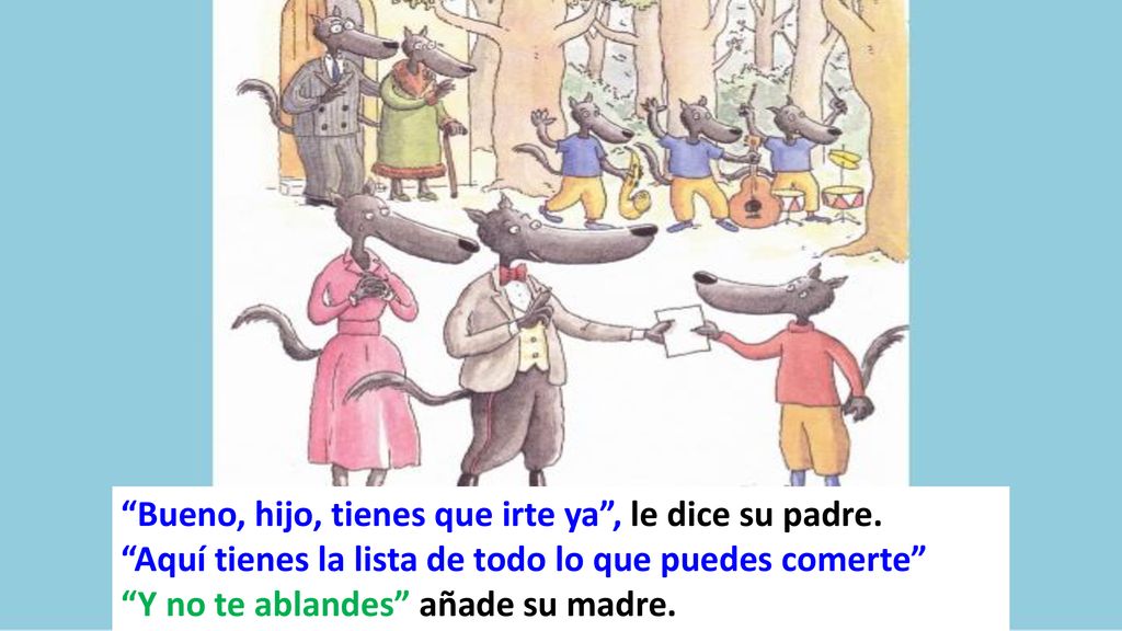 Bueno, hijo, tienes que irte ya , le dice su padre.