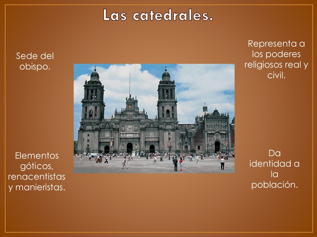 Las catedrales. Representa a los poderes religiosos real y civil.