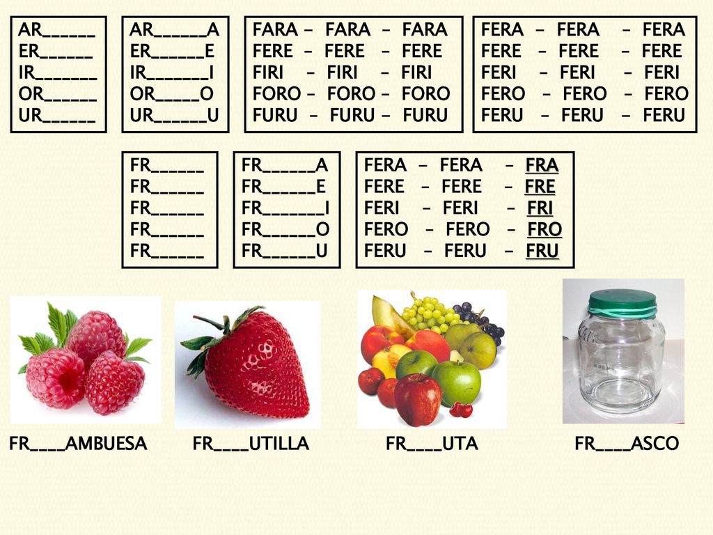 AR______ ER______. IR_______. OR______. UR______. AR______A. ER______E. IR_______I. OR_____O.