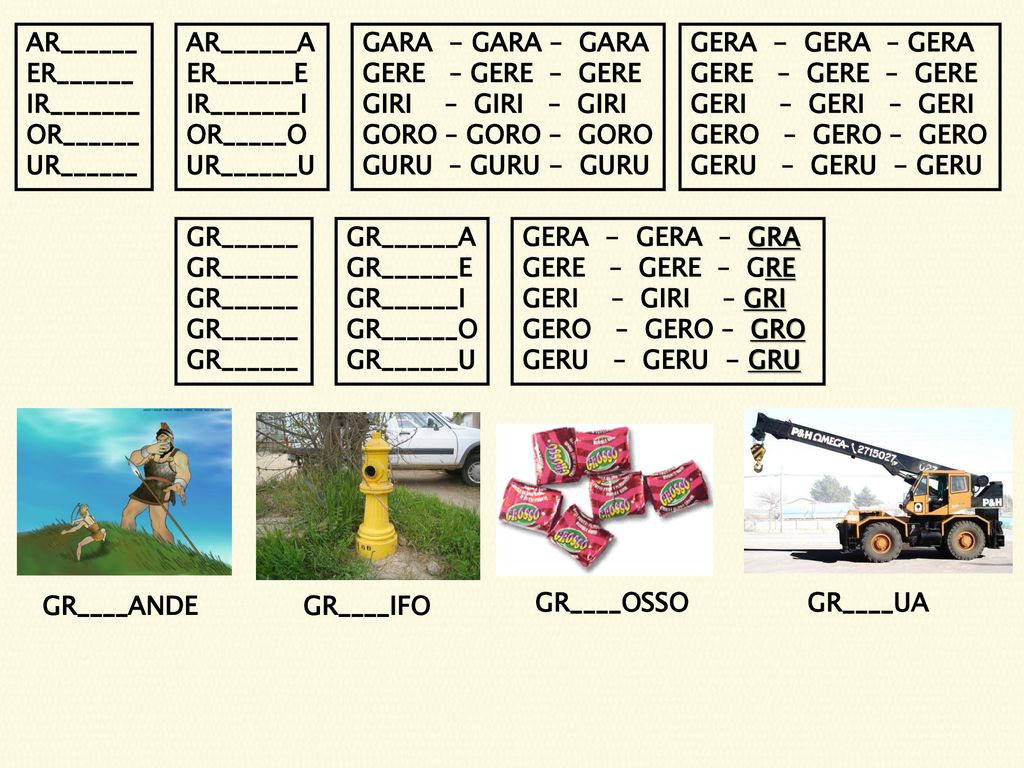 AR______ ER______. IR_______. OR______. UR______. AR______A. ER______E. IR_______I. OR_____O.