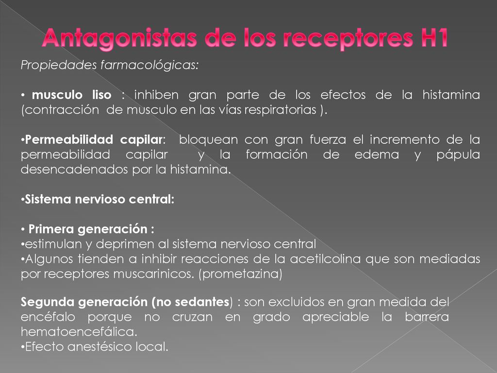 Antagonistas de los receptores H1