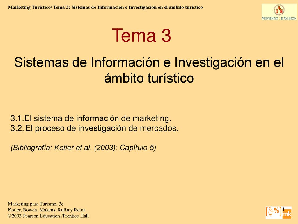 Sistemas de Información e Investigación en el ámbito turístico