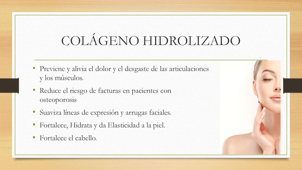 COLÁGENO HIDROLIZADO Previene y alivia el dolor y el desgaste de las articulaciones y los músculos.