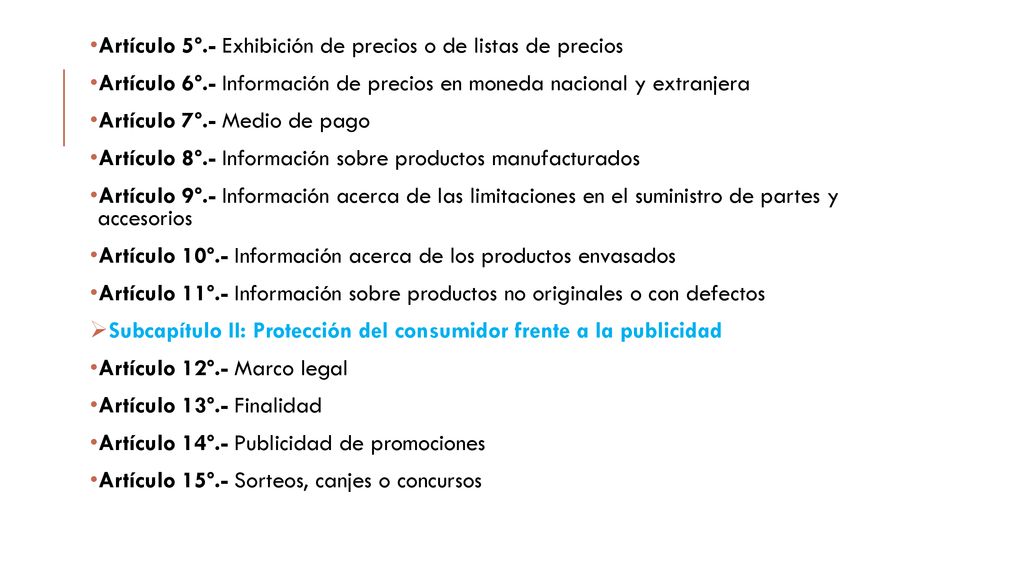 Artículo 5º.- Exhibición de precios o de listas de precios