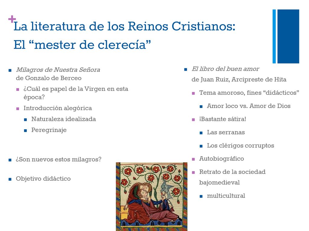 La literatura de los Reinos Cristianos: El mester de clerecía
