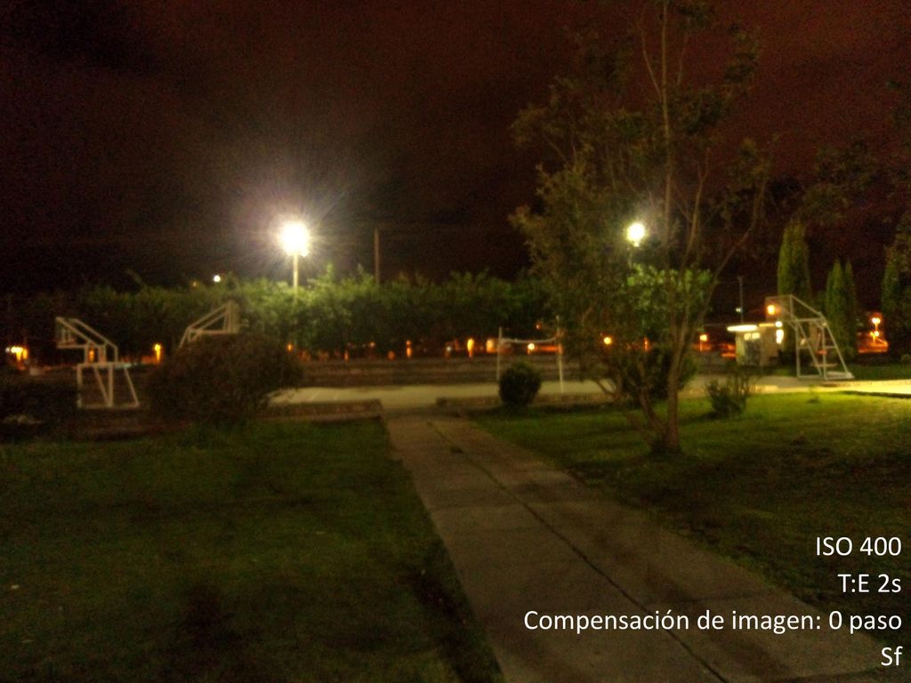 ISO 400 T:E 2s Compensación de imagen: 0 paso Sf