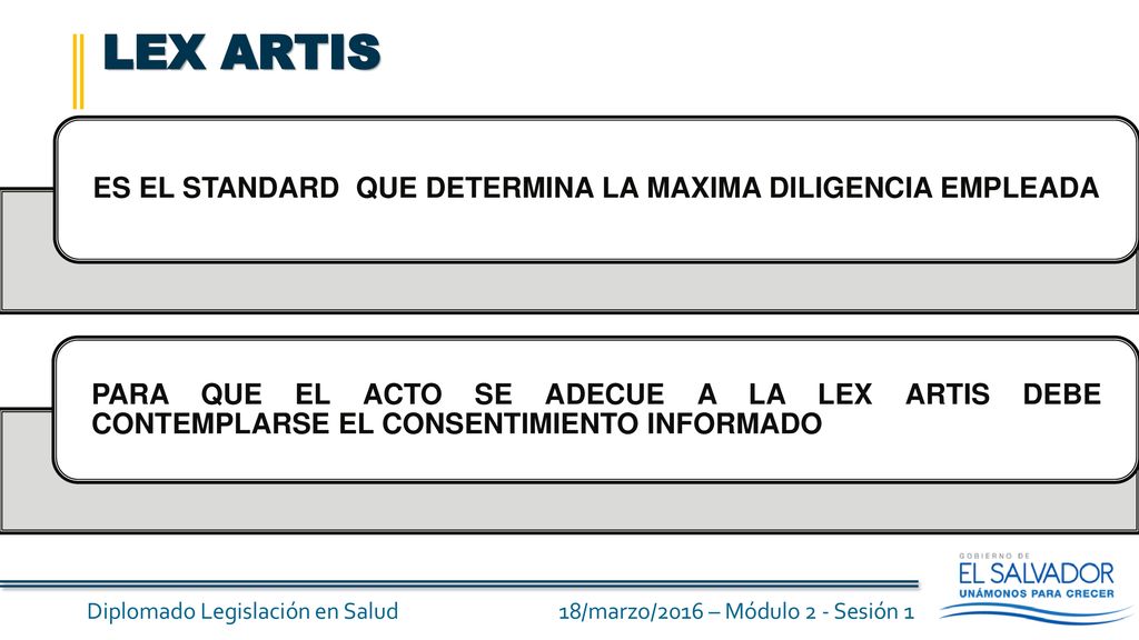 LEX ARTIS ES EL STANDARD QUE DETERMINA LA MAXIMA DILIGENCIA EMPLEADA