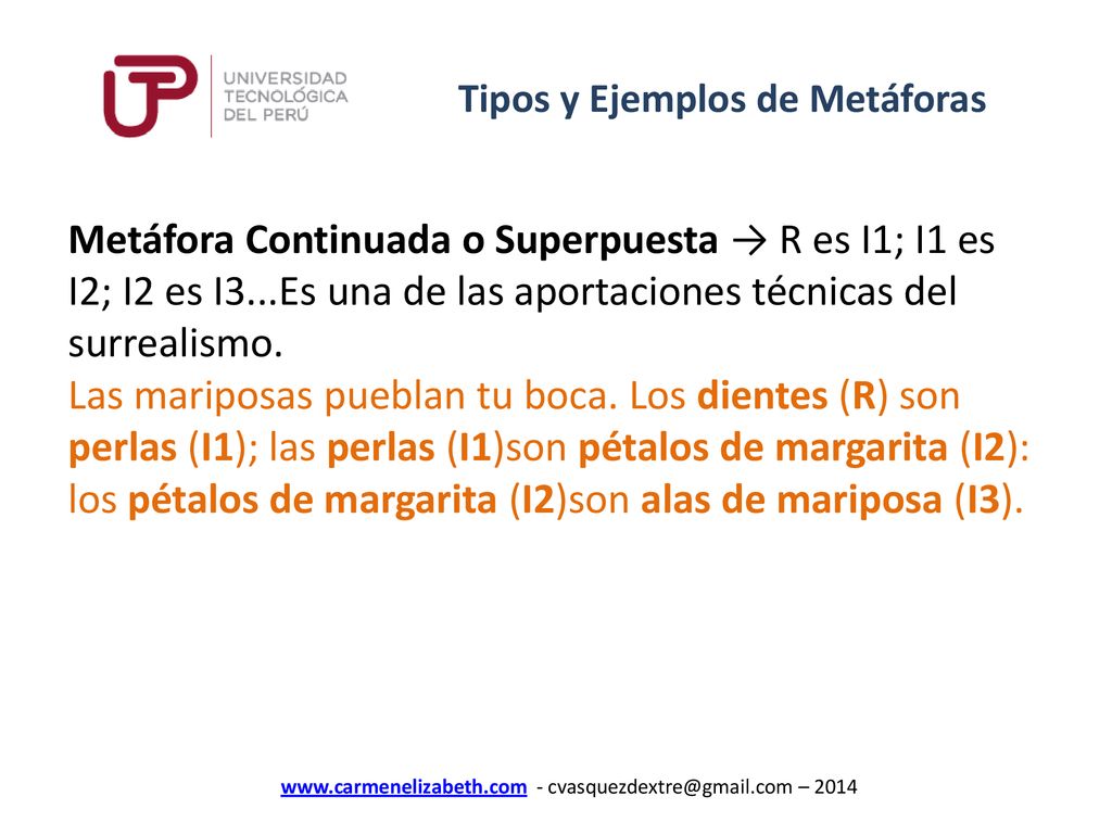 Tipos y Ejemplos de Metáforas