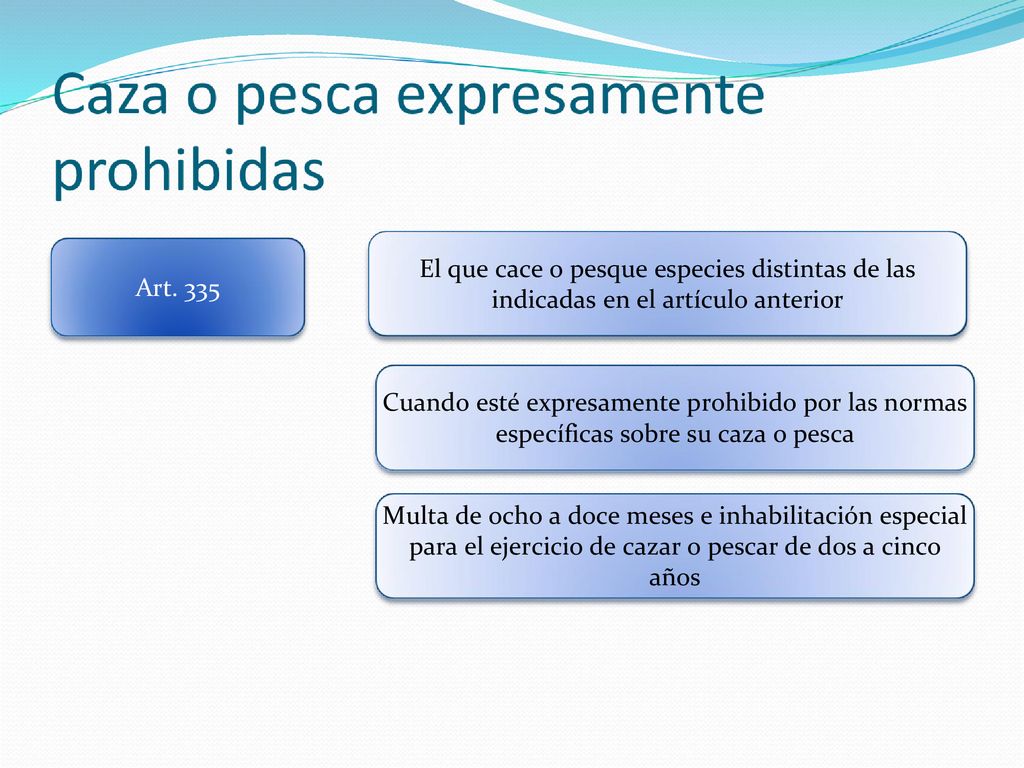 El que cace o pesque especies distintas de las indicadas en el artículo anterior